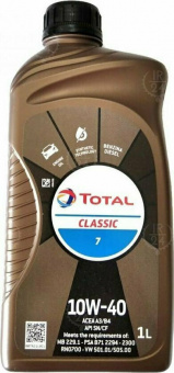 Моторное масло TOTAL Classic 7 10W-40